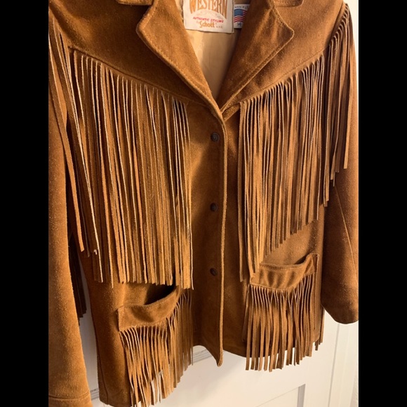 Schott NYC Jackets & Blazers - Vintage Suede Fringed Jacket, by Schott Authentic